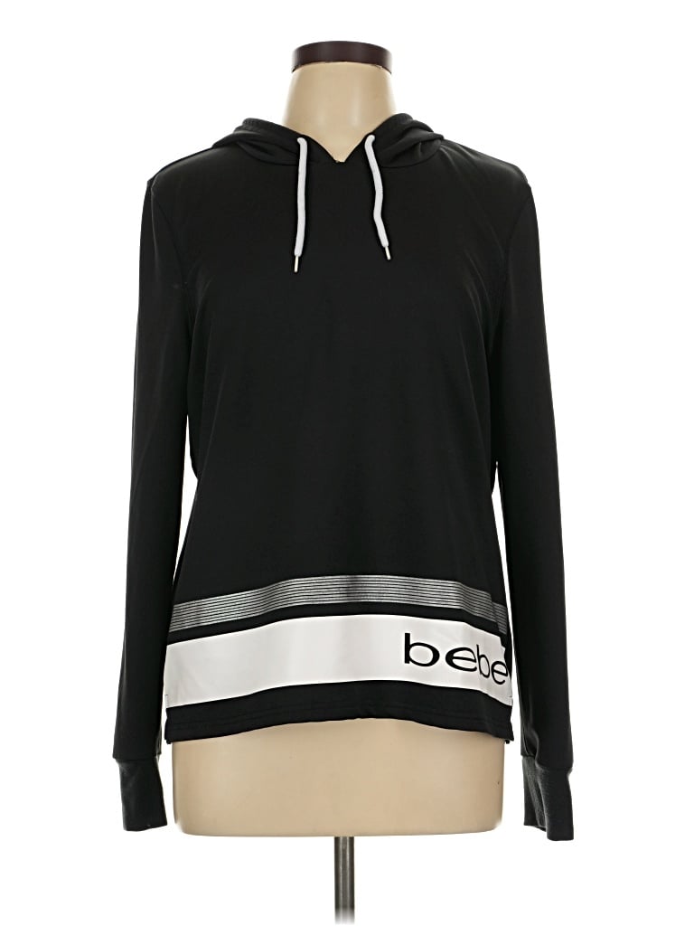 Pre-owned Bebe Sport Fleece Jacket In Black