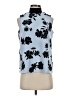 Lands' End 100% Polyester Blue Sleeveless Blouse Size XS - photo 1