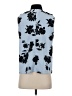 Lands' End 100% Polyester Blue Sleeveless Blouse Size XS - photo 2