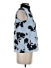 Lands' End 100% Polyester Blue Sleeveless Blouse Size XS - photo 4