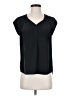 Pale Sky Black Short Sleeve Blouse Size S - photo 1