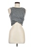 Zobha Gray Sleeveless T-Shirt Size M - photo 1
