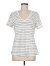 Universal Thread 100% Cotton Stripes Ivory Short Sleeve T-Shirt Size M - photo 1