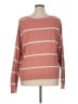 Gap 100% Cotton Stripes Pink Pullover Sweater Size XL - photo 2