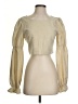 Privacy Please Gold Long Sleeve Blouse Size S - photo 1