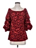 Coco Bianco Red 3/4 Sleeve Blouse Size S - photo 1