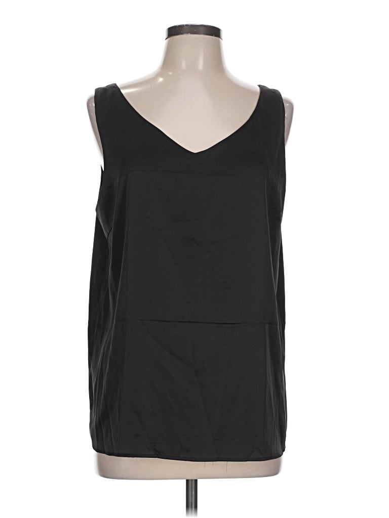 Pre-owned Ekouaer Sleeveless Top Black V-neck Tops
