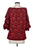 Coco Bianco Red 3/4 Sleeve Blouse Size S - photo 2
