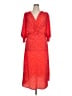 ASOS Design 100% Polyester Paisley Red Casual Dress Size 14 - photo 1