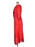 ASOS Design 100% Polyester Paisley Red Casual Dress Size 14 - photo 5