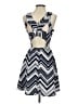 Maurices Chevron-herringbone Blue Casual Dress Size S - photo 2