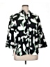 Chico's Print Green 3/4 Sleeve Blouse Size 3.5 (18) - photo 1