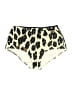 Solid & Striped Animal Print Ivory Swimsuit Bottoms Size L - photo 1