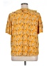 Shein Curve Yellow Short Sleeve Blouse Size 16 Plus (2) - photo 2