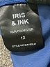 Iris & Ink 100% Polyester Solid Blue Casual Dress Size 12 - photo 8
