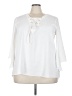 Sami & JO 100% Polyester Ivory 3/4 Sleeve Blouse Size 3X - photo 1