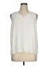 Nine West 100% Polyester Ivory Sleeveless Top Size XL - photo 1