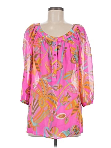 Trina Turk 3/4 Sleeve Silk Top (view 1)