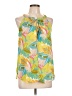 Rose + Olive 100% Polyester Yellow Sleeveless Blouse Size L - photo 1