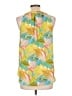 Rose + Olive 100% Polyester Yellow Sleeveless Blouse Size L - photo 2