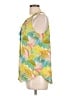Rose + Olive 100% Polyester Yellow Sleeveless Blouse Size L - photo 5
