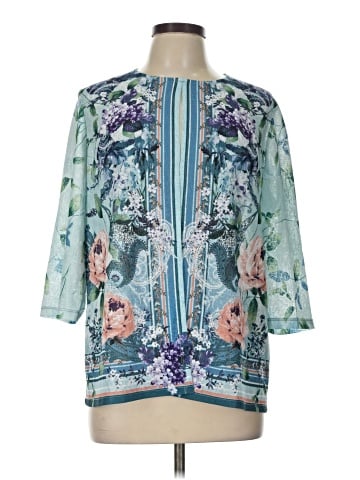 Easywear by Chico's 3/4 Sleeve Blouse (view 1)