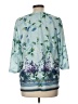 Easywear by Chico's 100% Polyester Teal 3/4 Sleeve Blouse Size Lg (2) - photo 2