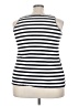Avenue Stripes White Sleeveless T-Shirt Size 26 - 28 Plus - photo 2