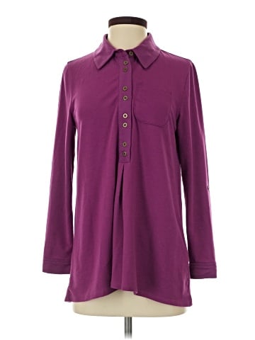 Soft Surroundings Long Sleeve Polo (view 1)