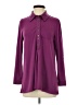 Soft Surroundings Purple Long Sleeve Polo Size S (petite) - photo 1