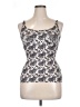 Ruby Ribbon Silver Sleeveless Top Size 40 - photo 1