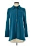 Soft Surroundings Teal Long Sleeve Polo Size S (petite) - photo 1