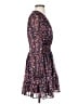 Aqua 100% Polyester Paisley Blue Casual Dress Size XS - photo 4