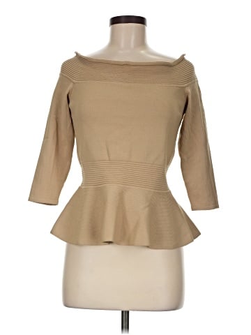 Eva Mendes by New York & Company 3/4 Sleeve T-Shirt (view 1)