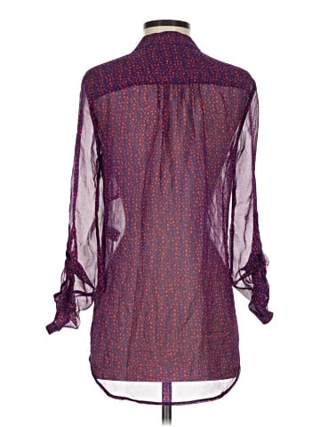 Diane von Furstenberg Long Sleeve Silk Top (view 2)