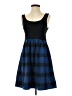 Necessary Objects Plaid Blue Casual Dress Size S - photo 1