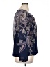 DressBarn 100% Polyester Paisley Blue Long Sleeve Blouse Size XL - photo 4