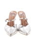 DV by Dolce Vita 100% Leather Silver Heels Size 8 - photo 2