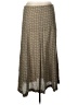 Olive 100% Rayon Chevron-herringbone Tan Casual Skirt Size S - photo 1