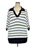 Talbots Chevron-herringbone Blue Sweater Vest Size 3X - photo 1