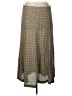 Olive 100% Rayon Chevron-herringbone Tan Casual Skirt Size S - photo 2