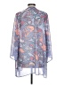 Soft Surroundings 100% Polyester Blue Kimono Size L - photo 2