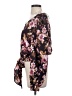 Express 100% Polyester Black Burgundy 3/4 Sleeve Blouse Size S - photo 5