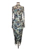 Lulus Print Blue Cocktail Dress Size L - photo 1