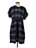Holding Horses Plaid Blue Casual Dress Size S - photo 2