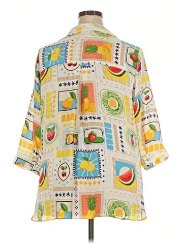 Rose + Olive 3/4 Sleeve Blouse (view 2)