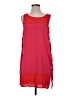 Ella Moss 100% Rayon Color Block Red Casual Dress Size S - photo 1