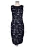 Max Mara Graphic Blue Cocktail Dress Size 14 - photo 1