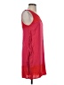 Ella Moss 100% Rayon Color Block Red Casual Dress Size S - photo 4