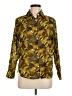 Assorted Brands 100% Cotton Print Yellow Long Sleeve Button-Down Shirt Size M (estimated) - photo 1